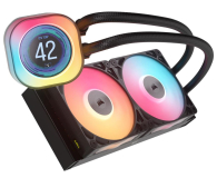 Corsair iCUE LINK TITAN 240 RX LCD 2x120mm - 1286793 - zdjęcie 2